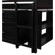 preview thumbnail 14 of 28, Multi-Functional Low Twin Size Loft Bed with Cabinets, Shelves and Slide, Solid Construction & Versatility Galore