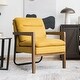 preview thumbnail 18 of 25, Costway Modern Accent Armchair Lounge Chair w/ Rubber Wood Legs & - 34.5'' x 26.5'' x 36''