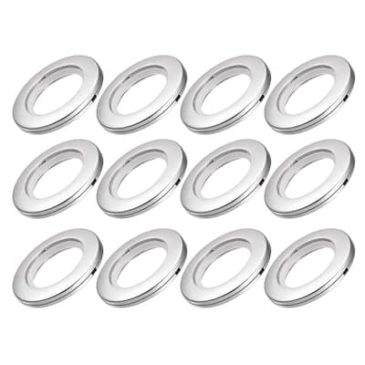 Curtain Grommets Plastic Drapery Eyelet Rings for Window Curtain Rod - 1.5 Inch
