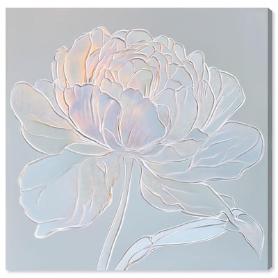 Embossed Flower II Canvas by Art Remedy, Gallery Wrapped
