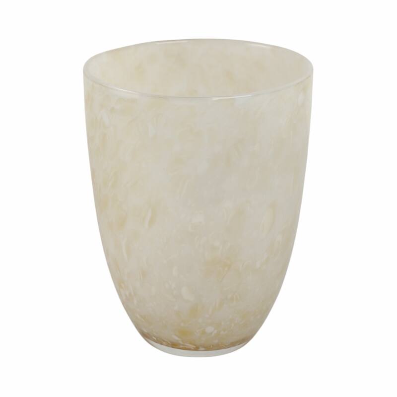 Glass Decorative Vase Textured Handcrafted Sculptural Statement Style