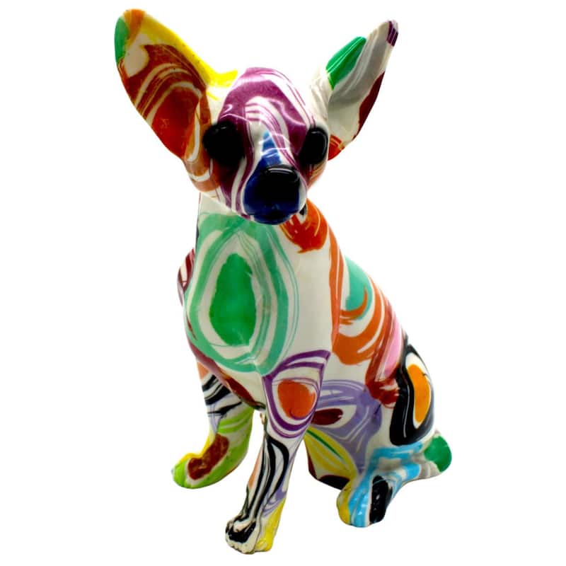 Interior Illusions Plus Sitting Swirly Circle Chihuahua - 10" tall