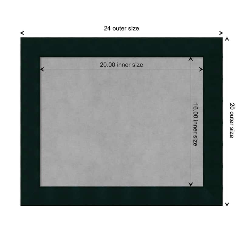 Amanti Art Tribeca Black Framed Magnetic Board - Board Size 20x16