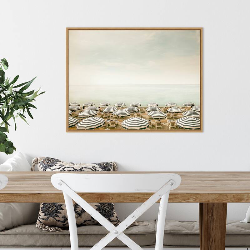 Seaside 4 (Beach) by Carina Okula Framed Canvas Art