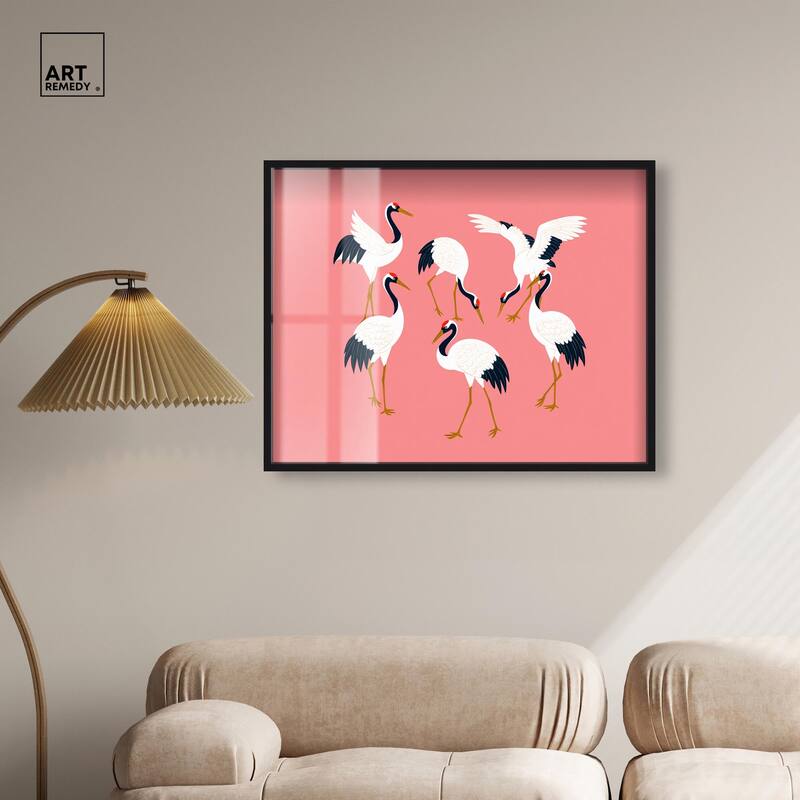 Crane Chorus Shadowbox by Art Remedy