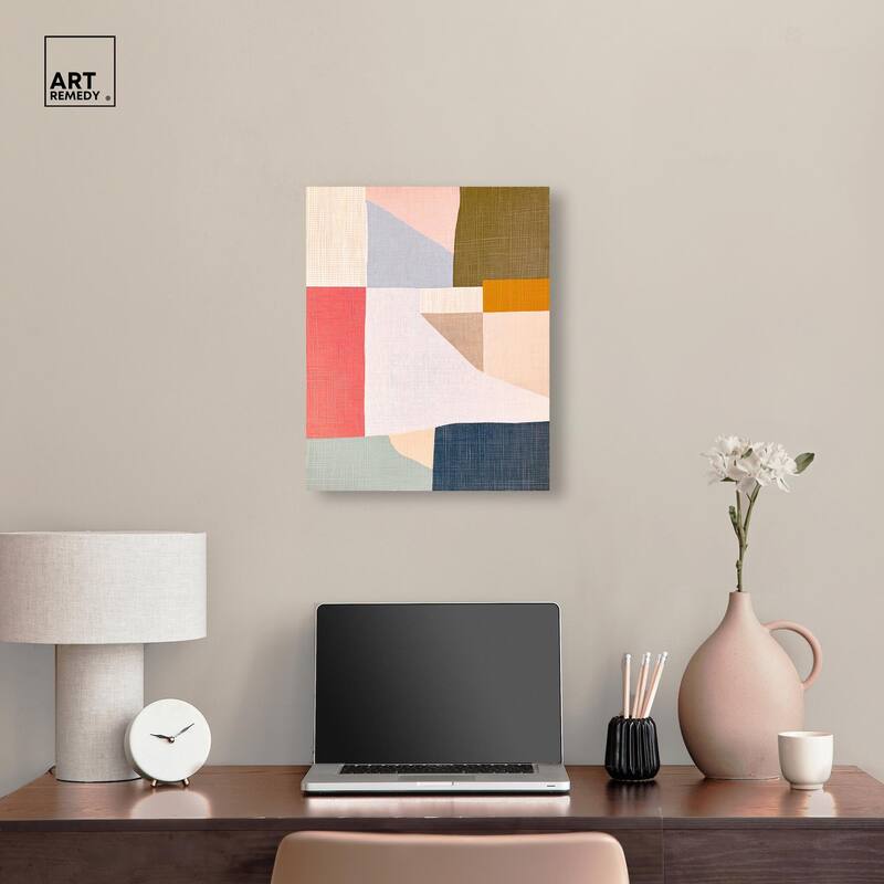 Planar Patchwork II Canvas by Art Remedy, Gallery Wrapped