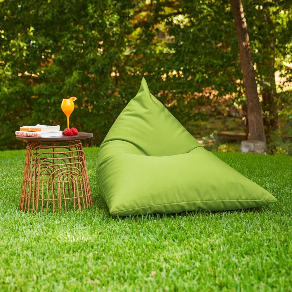 Sorra Home Sunbrella Outdoor Bean Lounger - 54 in W x 38 in W x 21 in H