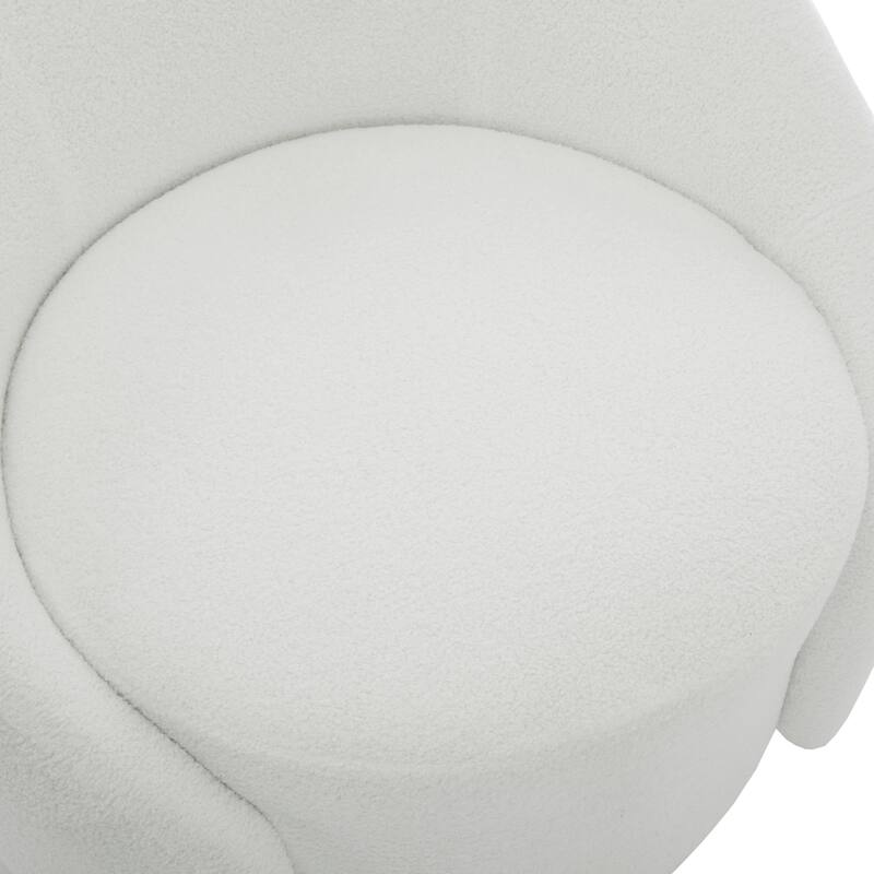 Modern Upholstered Swivel Barrel Chair Accent Lounge Chair