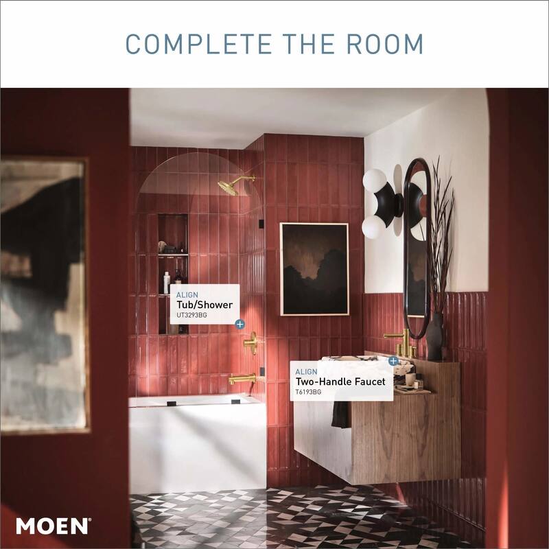 Moen TV6193 Align 1.2 GPM Widespread Bathroom Faucet with Pop-Up Drain