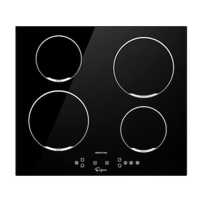 24-in Electric Induction Cooktop with 4 Elements including 3,000-Watt Element