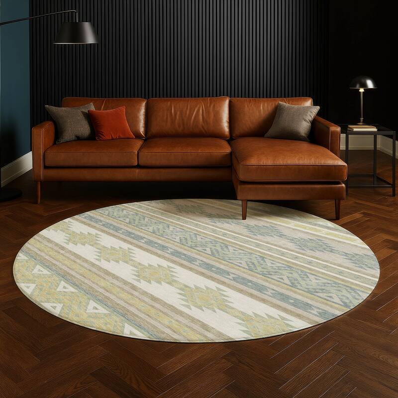 Machine Washable Indoor/ Outdoor Global Heston Chantille Rug