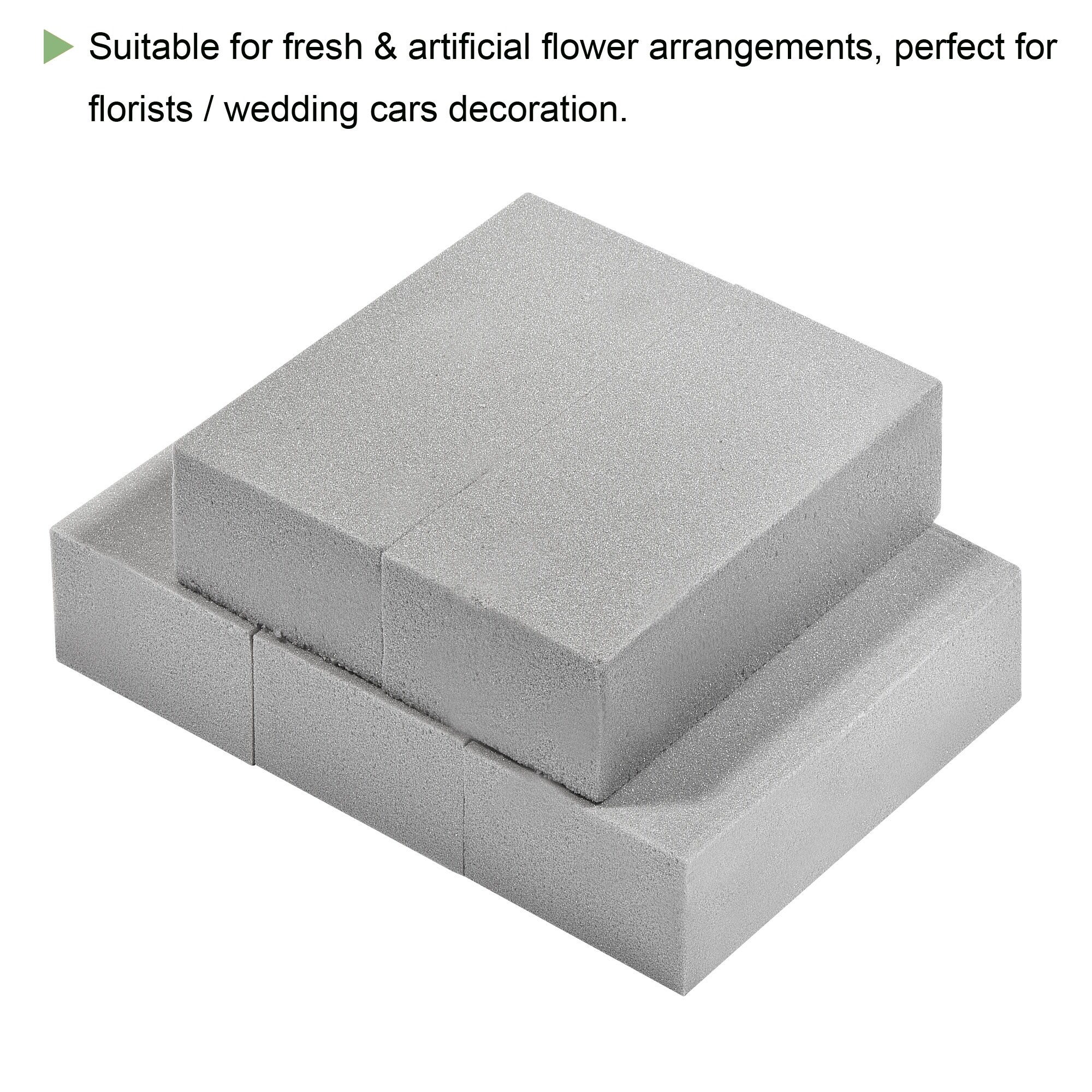 Juvale 6 Pack Floral Foam Blocks - Wet Foam Bricks for Florists, Crafts,  Fresh Flower Arrangements (9 x 4 x 3 In, Green)
