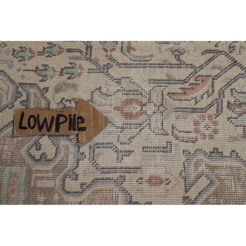 Geometric Tabriz Persian Area Rug Living Room Hand-Knotted Wool Carpet - 8'0"x 10'10"