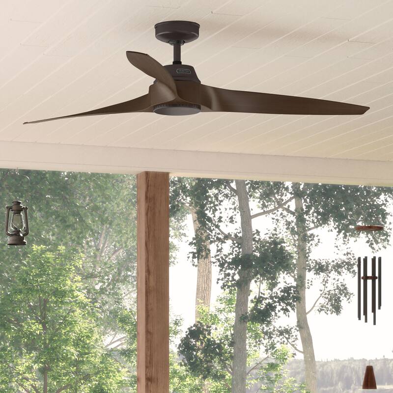 Hunter 60" Mosley ENERGY STAR Ceiling Fan w/ Wall Control - Damp Rated! - Premier Bronze