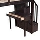 preview thumbnail 35 of 58, Twin Loft Bed with Storage Drawers ,Desk and Stairs with Shelves - White