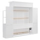 preview thumbnail 18 of 66, Murphy Bed Wall Bed with Shelves, Drawers and LED Lights
