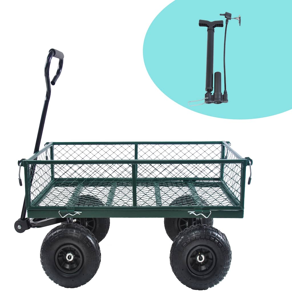 Wagon Cart Garden cart trucks make it easier to transport firewood