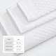 preview thumbnail 35 of 197, Linery & Co. Cotton Diamond Waffle Texture Bath Towels