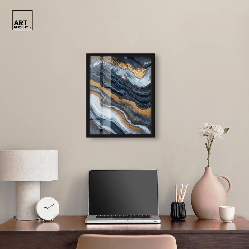 Acrylic Flow I Shadowbox by Art Remedy