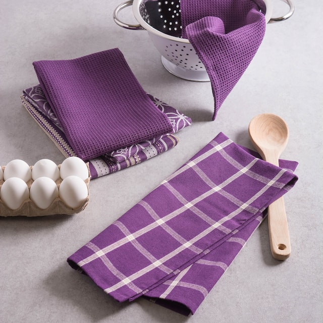 DII Assorted Kitchen Dishtowel & Dishcloths (Set of 5)