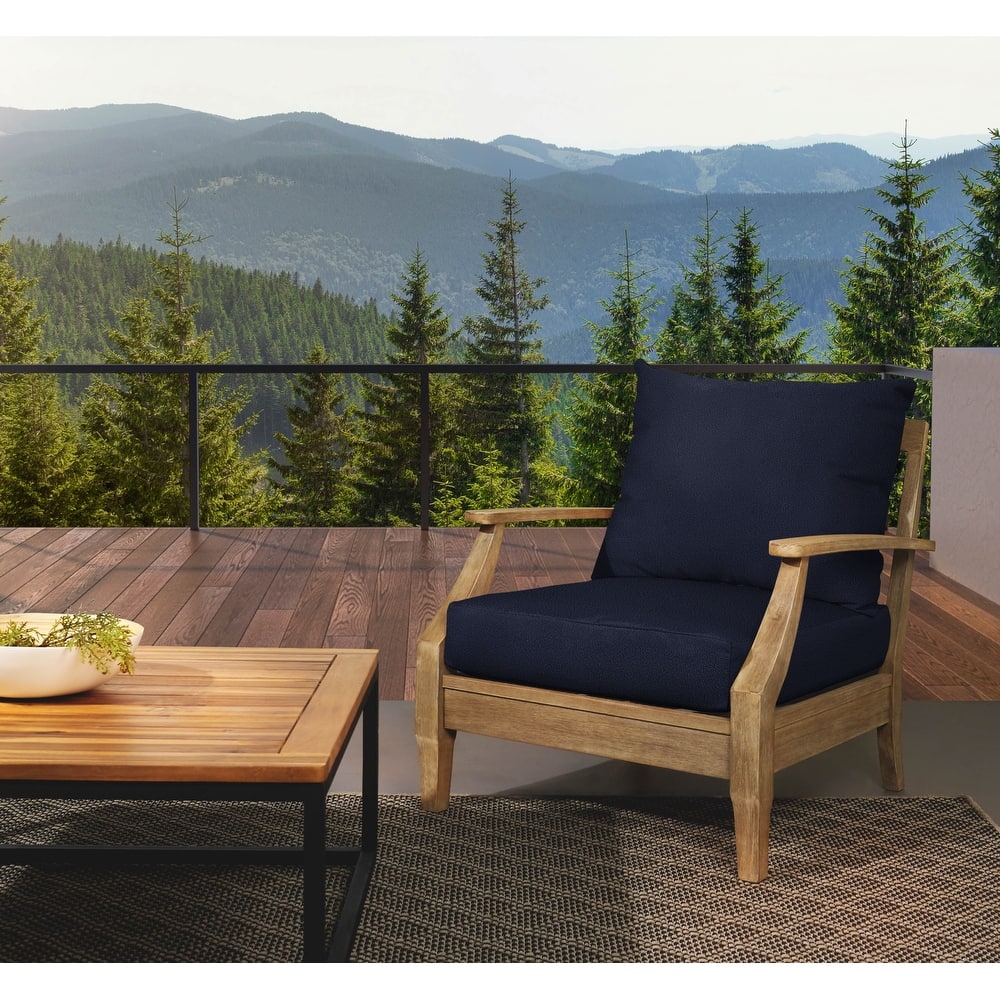 Sorra Home Outdoor Valdese Boucle Deep Seating Pillow and Cushion Set