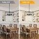 preview thumbnail 7 of 17, Bella Depot Industrial Black Metal Cage Dimmable Chandelier 70-Inch Adjustable Pendant Light for Kitchen Island, Hallway - 20"