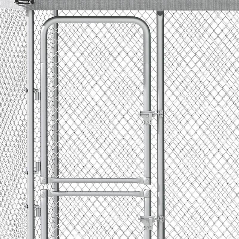 Moasis Large Outdoor Dog House with UV-Resistant Waterproof Roof Cover and Secure Lock Dog Fence Outdoor for Yard
