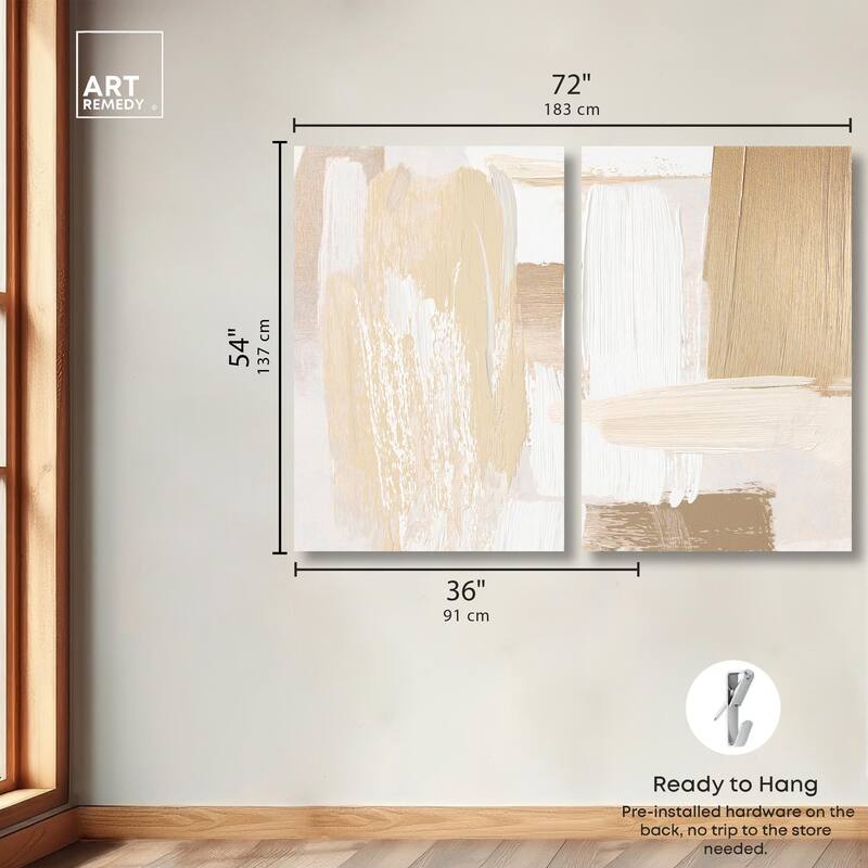 Tactile Textures II Canvas Set of 2 by Art Remedy, Gallery Wrapped