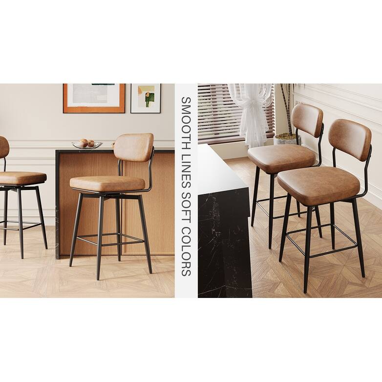 360°Rotating Bar Chair Side Chair Set of 2