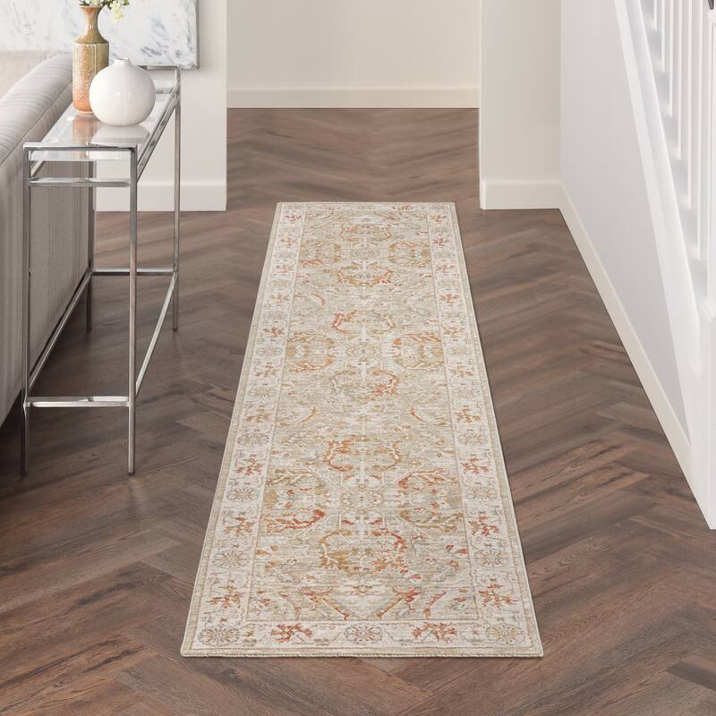 Nourison Asher Indoor only Persian Floral Medallion Area Rug