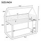 preview thumbnail 11 of 14, Timeless Design Twin over Twin House Bunk Bed Kids Bed with Built-in Ladder, Black
