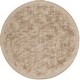 preview thumbnail 31 of 34, Handloomed Kesgrave Viscose Area Rug - 5' 9" x 5' 9" Taupe