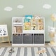 preview thumbnail 5 of 18, White Kids Bookcase Display Stand with 3 Drawers,Toy Storage
