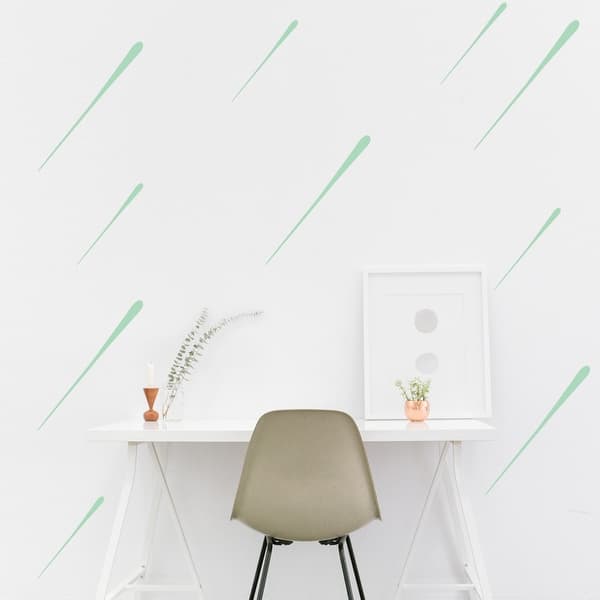 slide 2 of 2, Walplus Peel and Stick Glow In The Dark Meteor Wall Sticker Home Room Decor