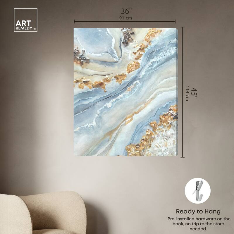 Art Remedy A Beautiful Fiction Gallery Wrapped Mineral, Agate & Geode 1 Piece Canvas Wall Art