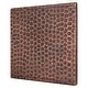 preview thumbnail 3 of 4, 6" x 6" Hammered Copper Tile - Quantity 8 (T6DBH_PKG8)