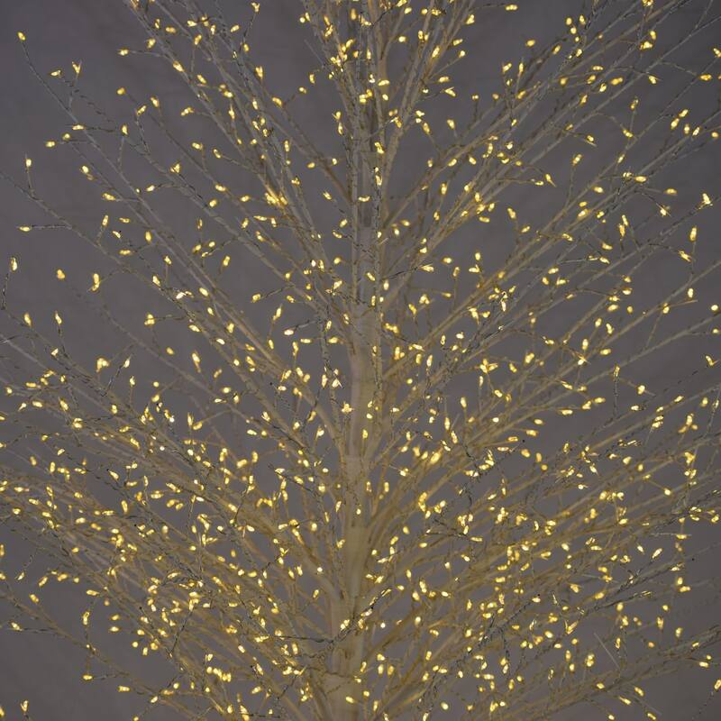 6.8 FT LED White Birch Tree Outdoor
