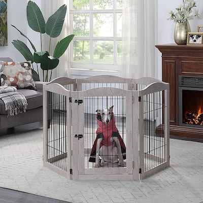 unipaws 132" Extra Wide Dog Gate and Pet Playpen