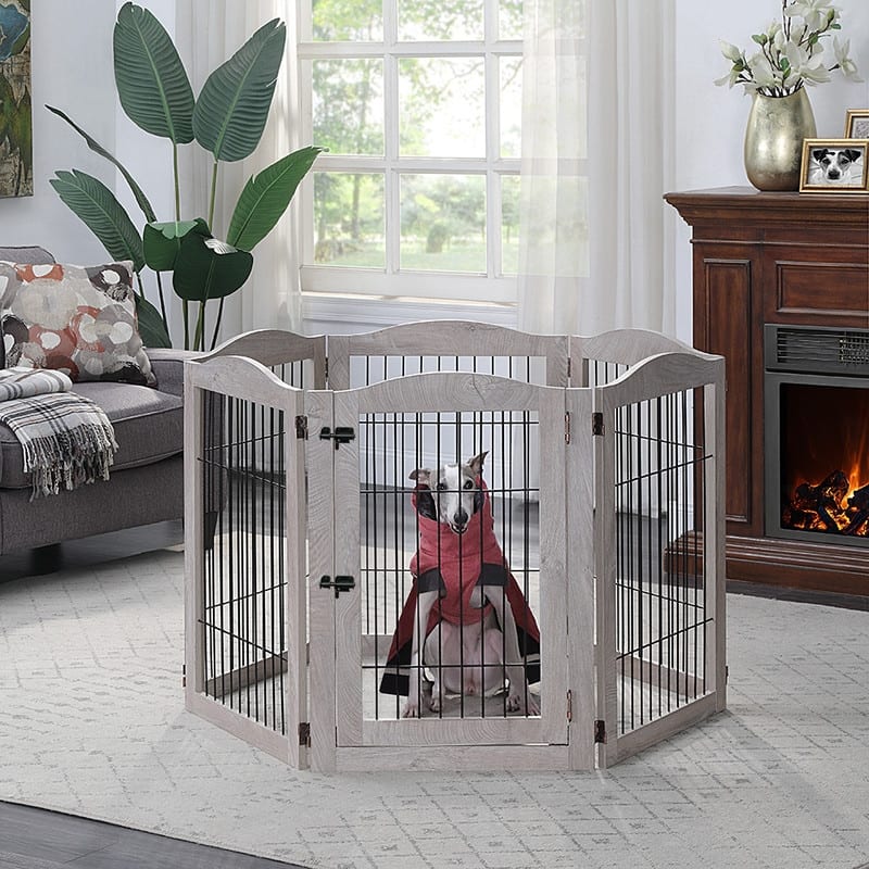 unipaws 132" Extra Wide Dog Gate and Pet Playpen