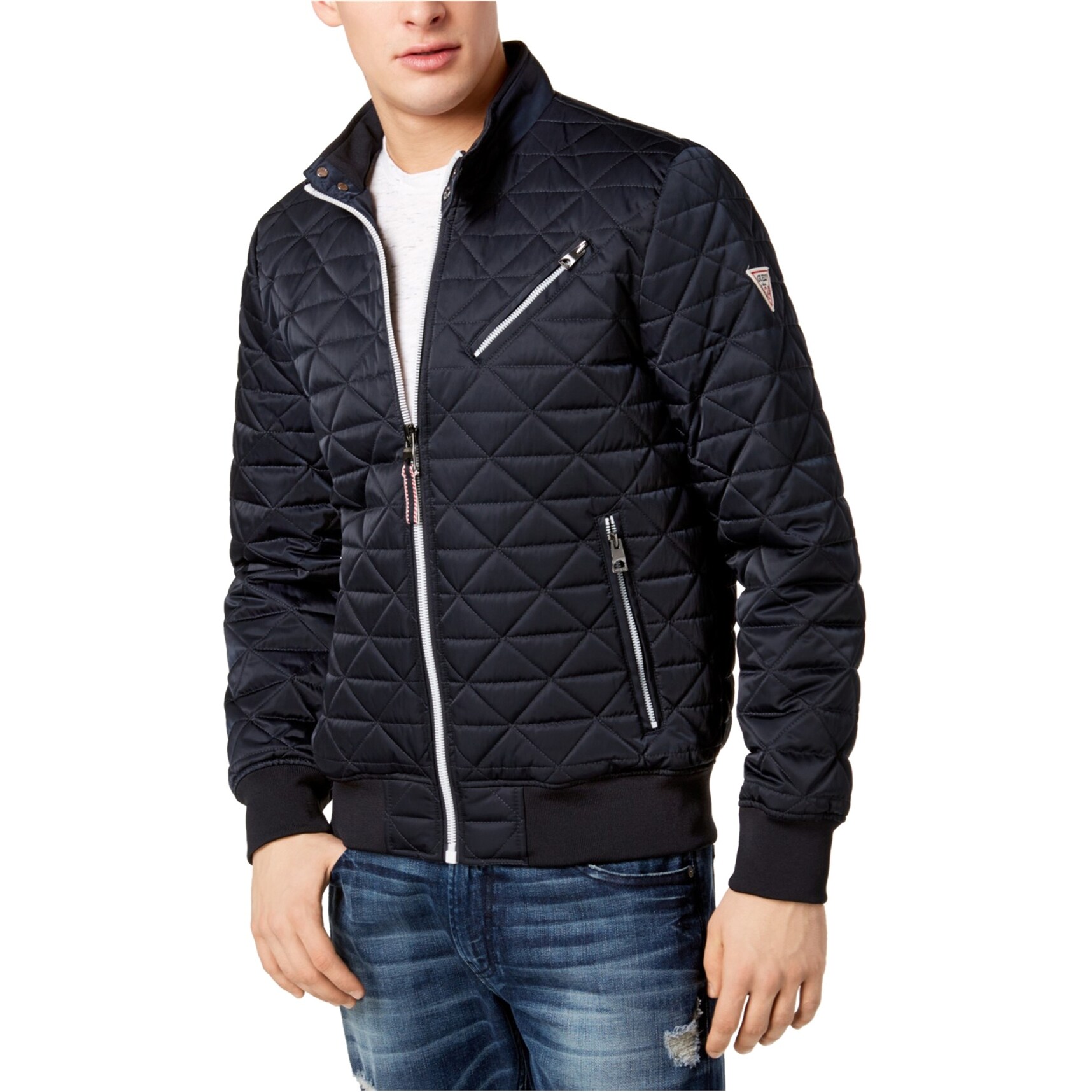 guess men's quilted jacket