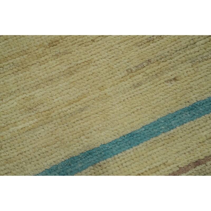 Vegetable Dye Wool Oushak Turkish Area Rug, Geometric Carpet - 11' 9'' X 8' 11''