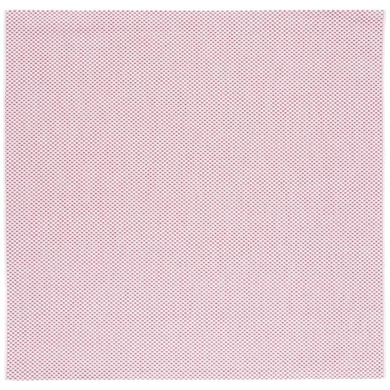 SAFAVIEH Courtyard Begajeta Indoor/Outdoor Waterproof Patio Backyard Rug. - 6'7" Square - Ivory/Pink