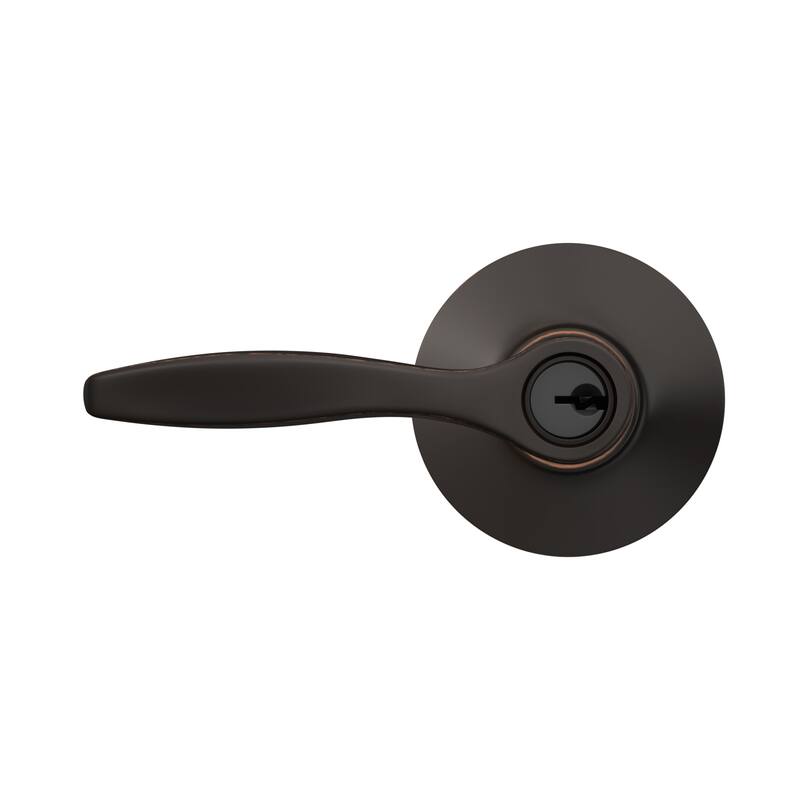 Schlage F51A-DEL Delfayo Single Cylinder Keyed Entry Door Lever Set