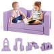preview thumbnail 10 of 8, Gymax 8 PCS Modular Kids Play Couch Sofa w/ Suede Fabric Cover