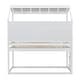 preview thumbnail 8 of 16, Twin Size Pine Wood House-Shaped Loft Bed with Guardrails & Semi-enclosed Roof, Bunk Bed Frame with Bedside Shelves & Ladder