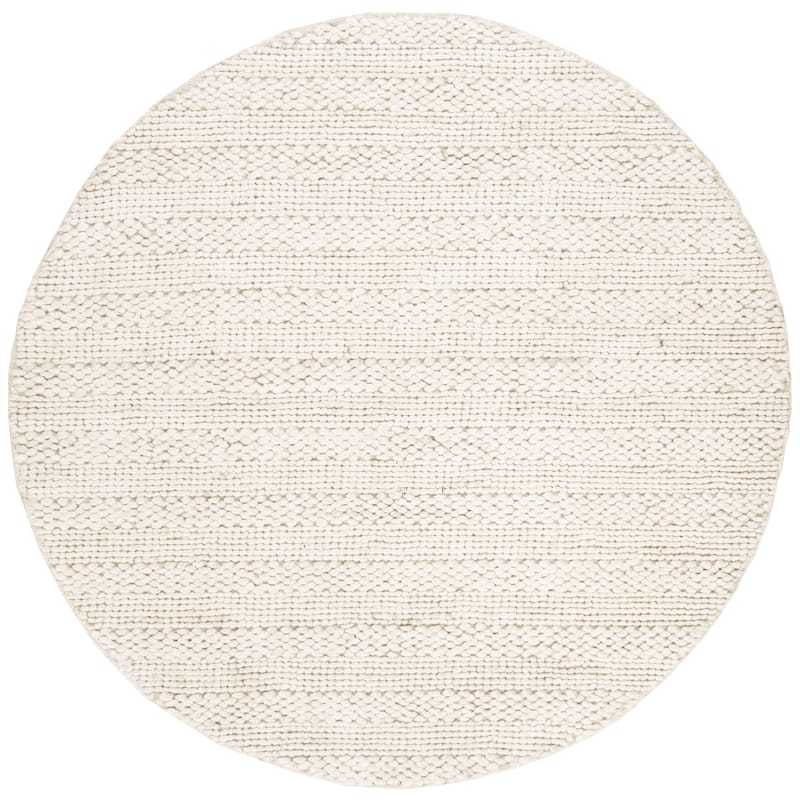 SAFAVIEH Handmade Natural Fiber Zaniyah Jute Rug - 6' Round - Bleach