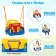 preview thumbnail 7 of 7, Gymax 660 LBS Indoor Outdoor Swing Set Heavy Duty Carbon Steel Swing
