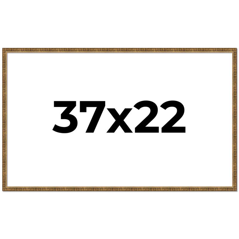 37x22 Frame Gold Picture Frame - Complete Modern Photo Frame Includes