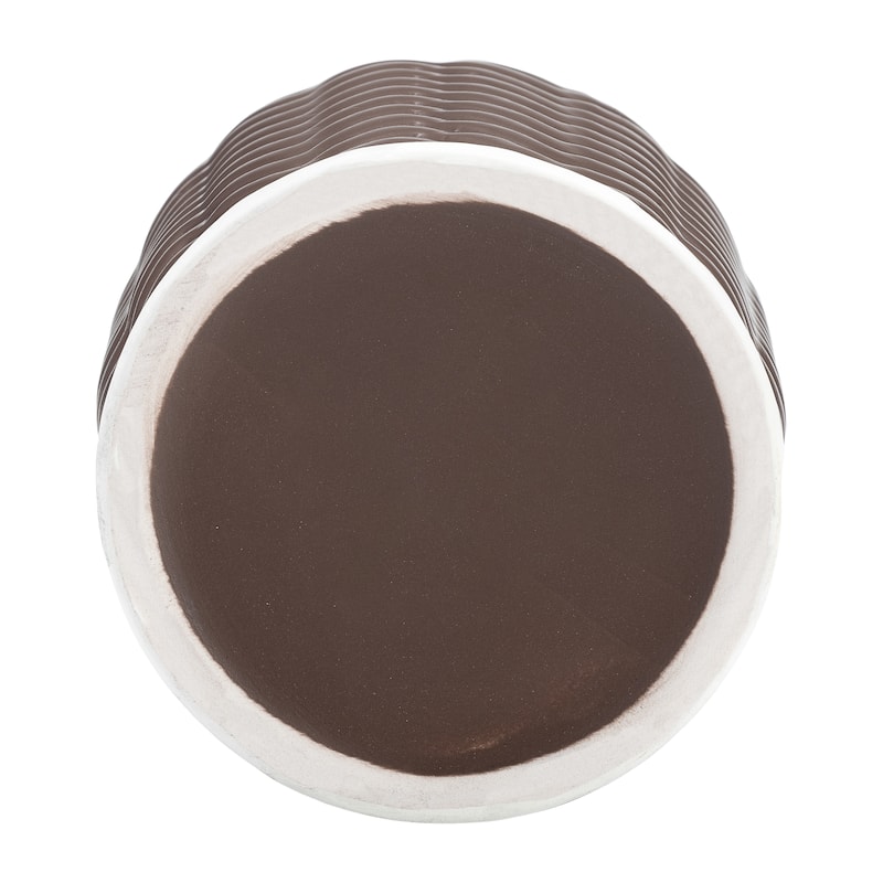 Sagebrook Home Artisan Crafted Ceramic Vase - Versatile Home Accent for Tabletop or Shelf Display