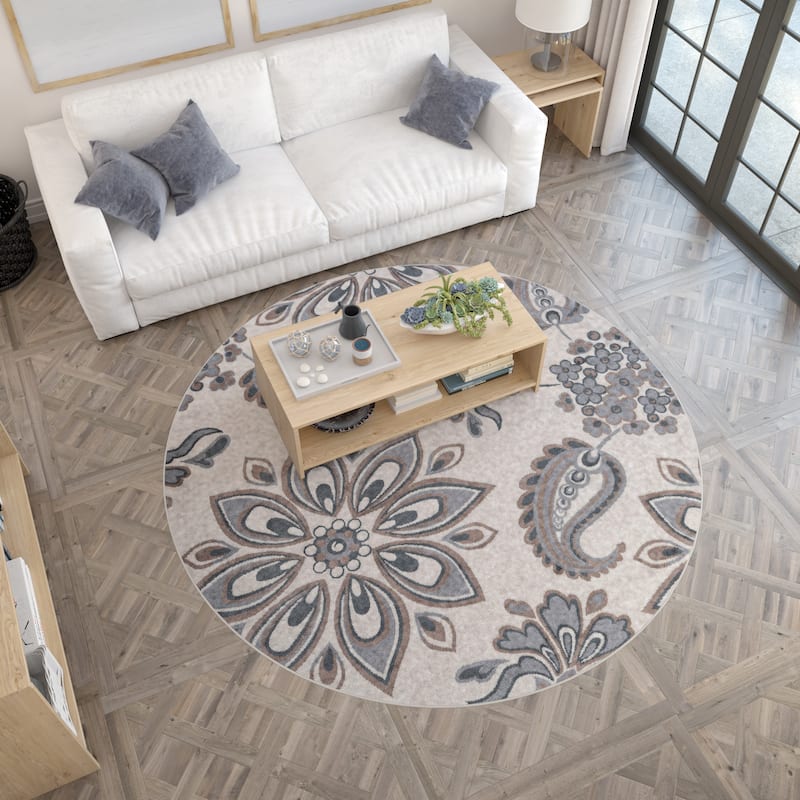 Hamilton Transitional Floral Indoor Area Rug